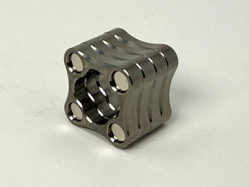 The Micro Stackable Tumbled Stainless Steel Magnetic Slider