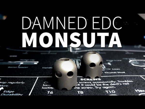 Monsuta Titanium Lanyard Beads by Damned Designs/ Damned EDC