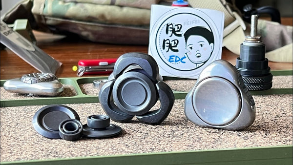 Tungsten Moonlight & SS Origin from FeiFei EDC | Unboxing, First Impressions, Bearing Swaps