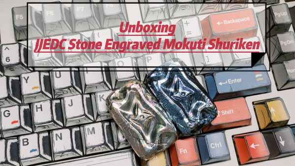  Unboxing~JJEDC Stone Engraved Mokuti Shuriken Fancy Play Slider
