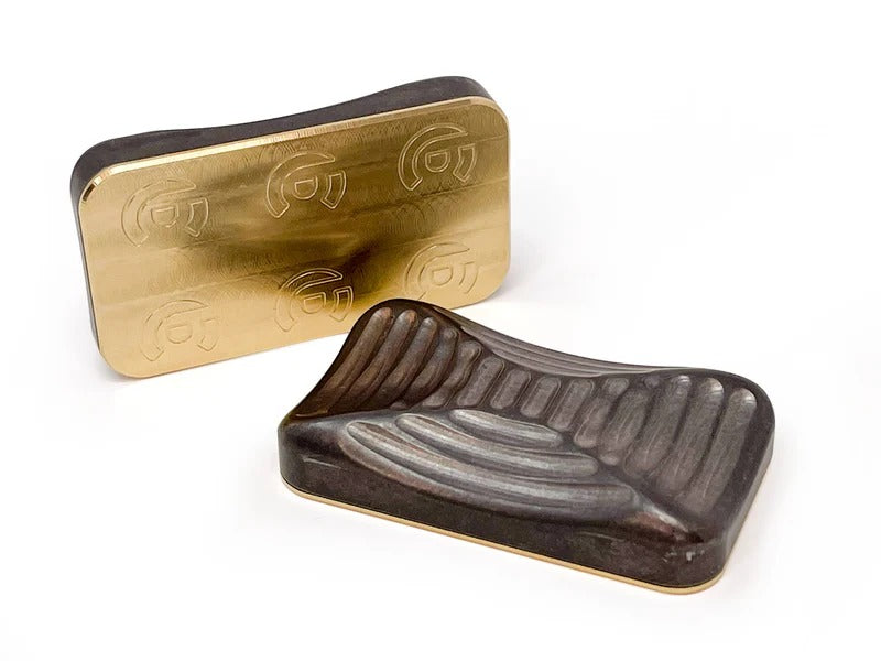 Lowrey Dark Tumbled Titanium & Brass Magnetic Slider