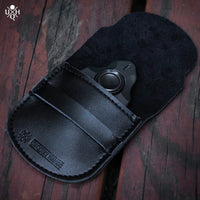 UQH LEATHER POUCH - BLACK - UQH DESIGN