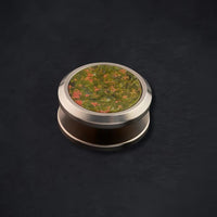 Element Button Stone Series - Titanium + Unakite